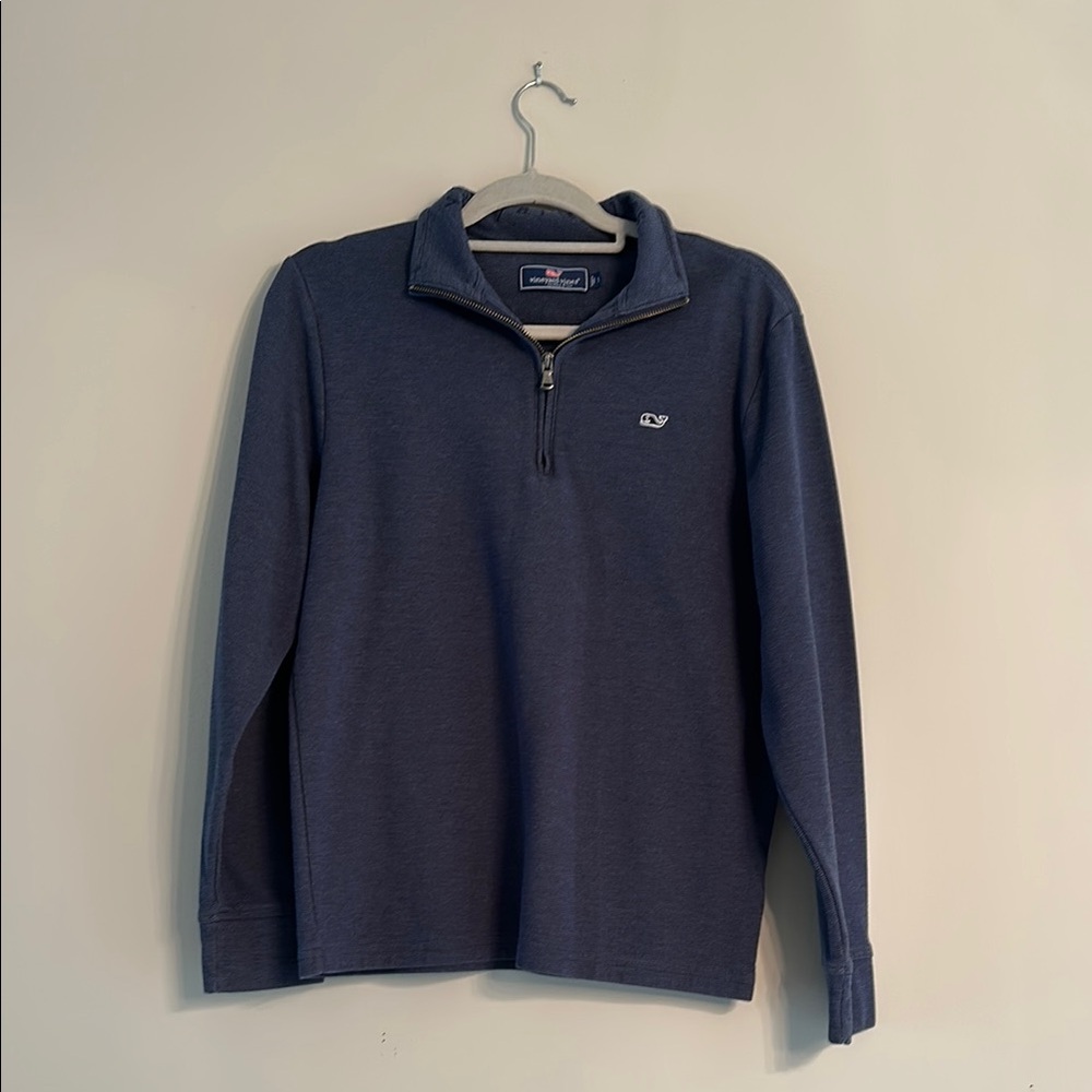 Vineyard Vines Blue Zip Up Sweater